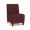 Lesro Siena Lounge Reception Armless Guest Chair, Walnut, RF Nebbiolo Upholstery SN1102 - alternate 1